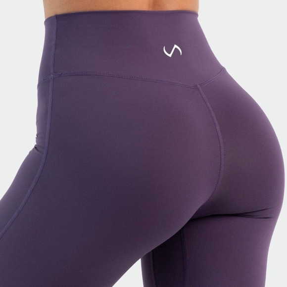 TLF Women’s Tempo High Waisted Workout Leggings in Dark Grape - Size L - Picture 4 of 5